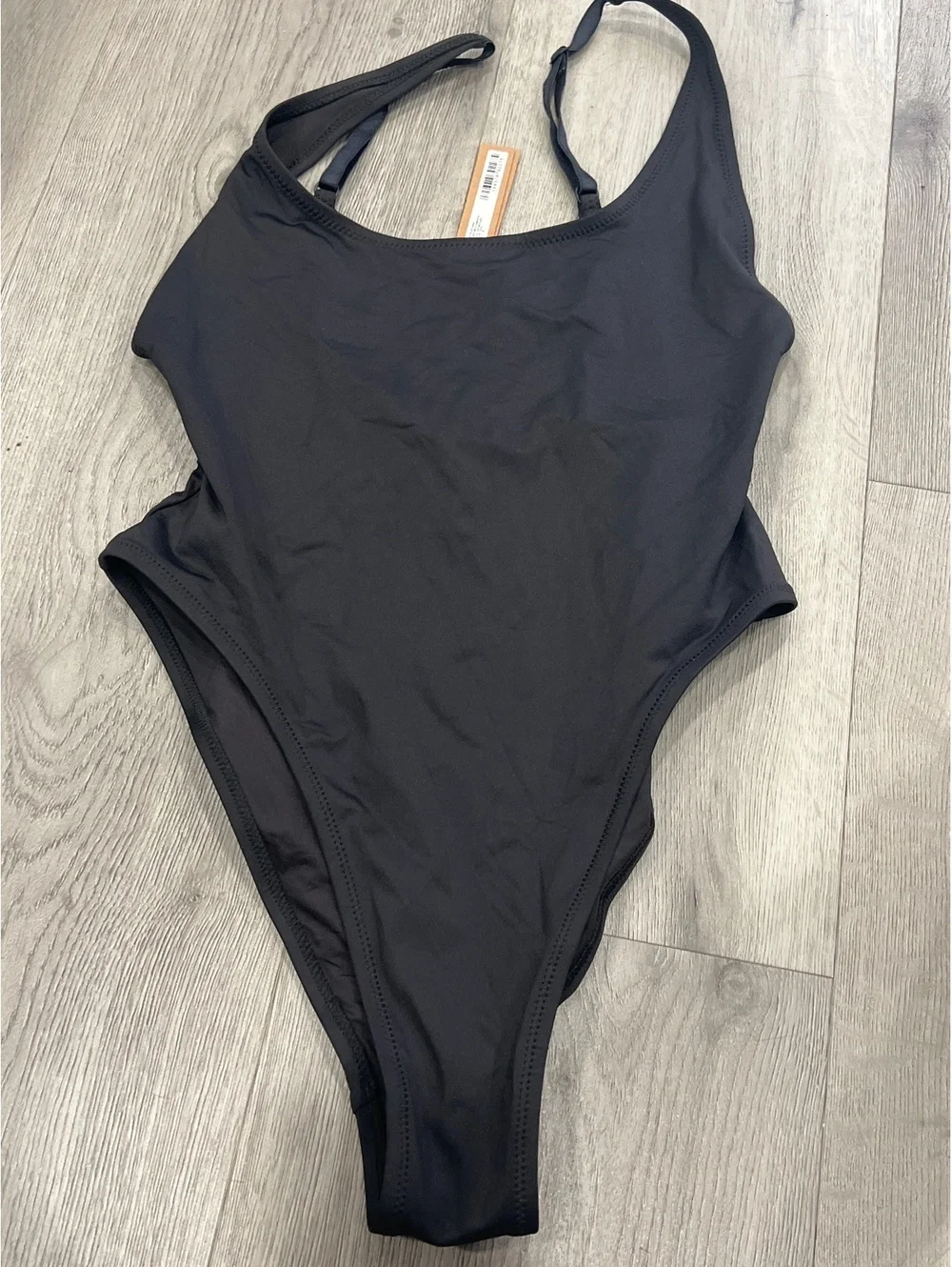 Skims SCOOP NECK ONE PIECE Onyx medium